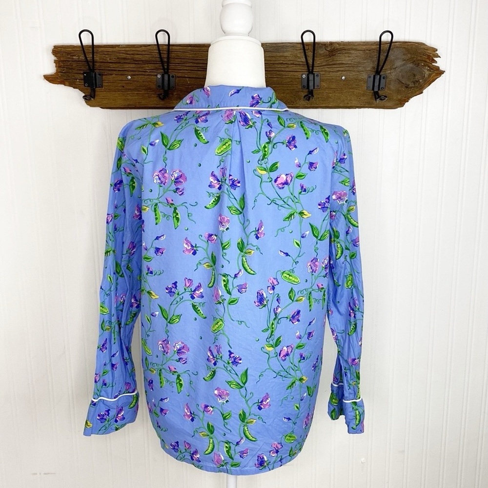 Cath Kidston Floral Top Pajama Top Blue - Picture 4 of 8